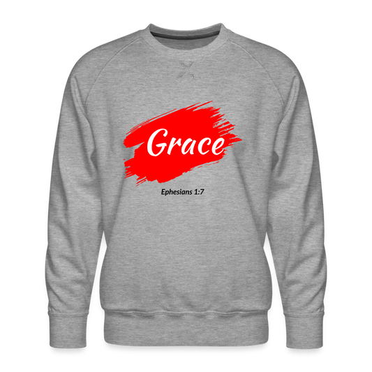 Grace Men’s Premium Sweatshirt - heather grey