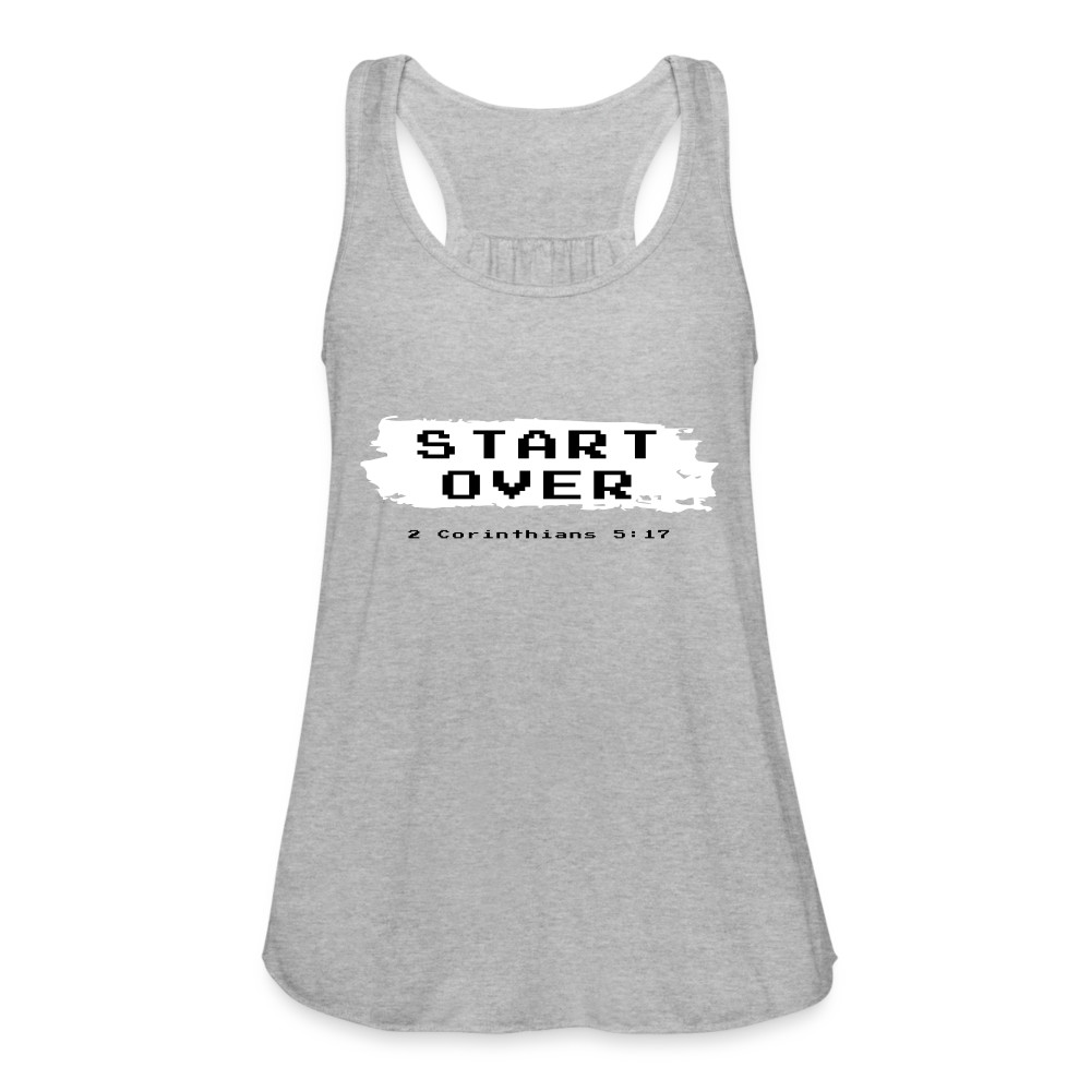 Start Over Women's Flowy Tank Top by Bella - heather gray