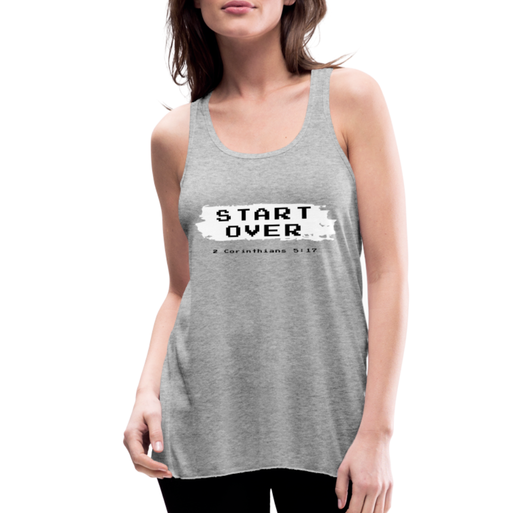 Start Over Women's Flowy Tank Top by Bella - heather gray