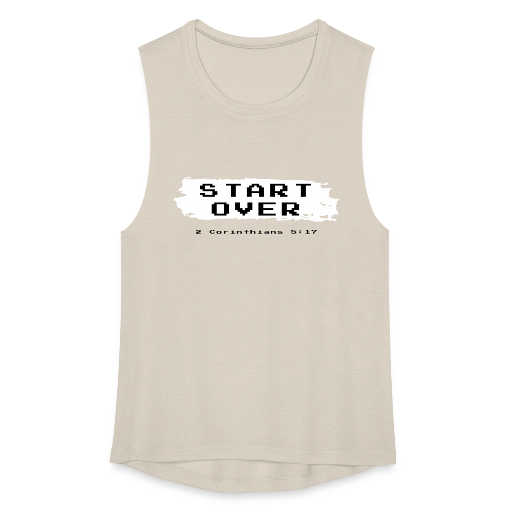 Start Over Women's Flowy Muscle Tank by Bella - dust