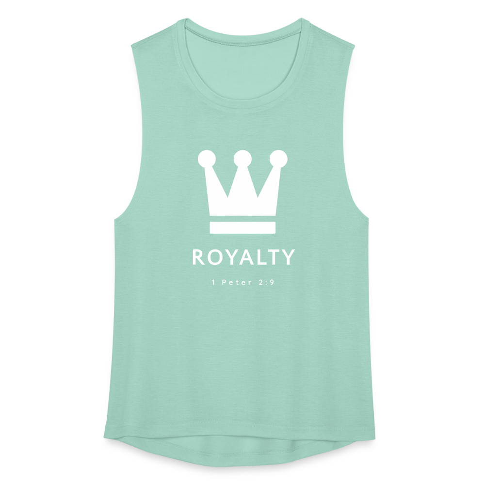 Royalty Women's Flowy Muscle Tank by Bella - dusty mint blue