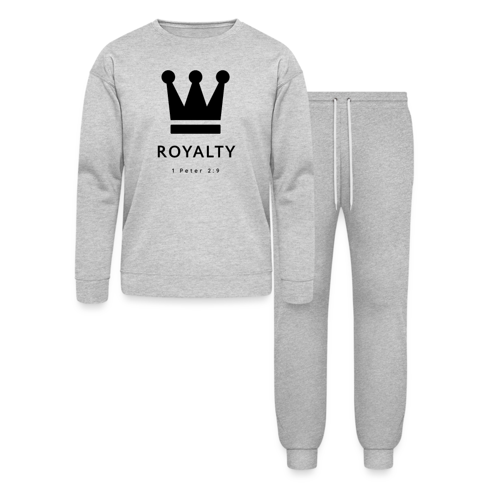 Be Royalty Unisex Lounge Wear Set - heather gray