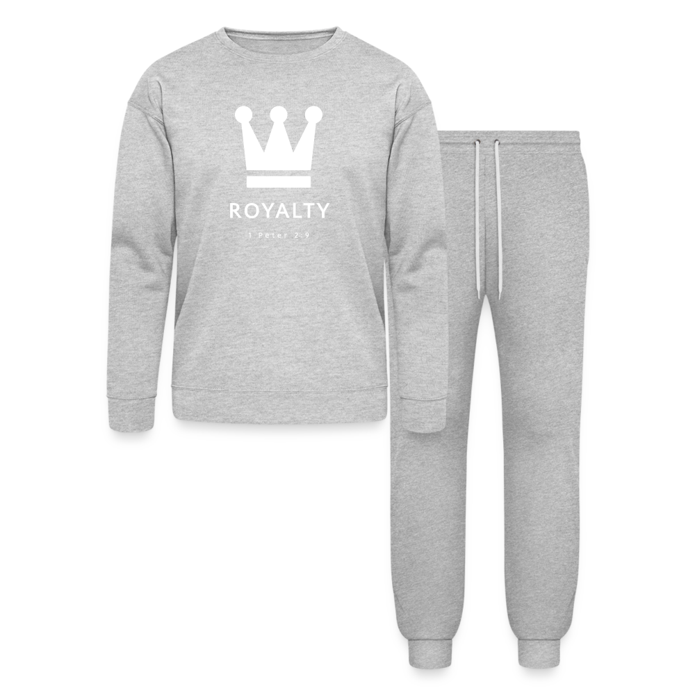 Be Royalty Unisex Lounge Wear Set - heather gray