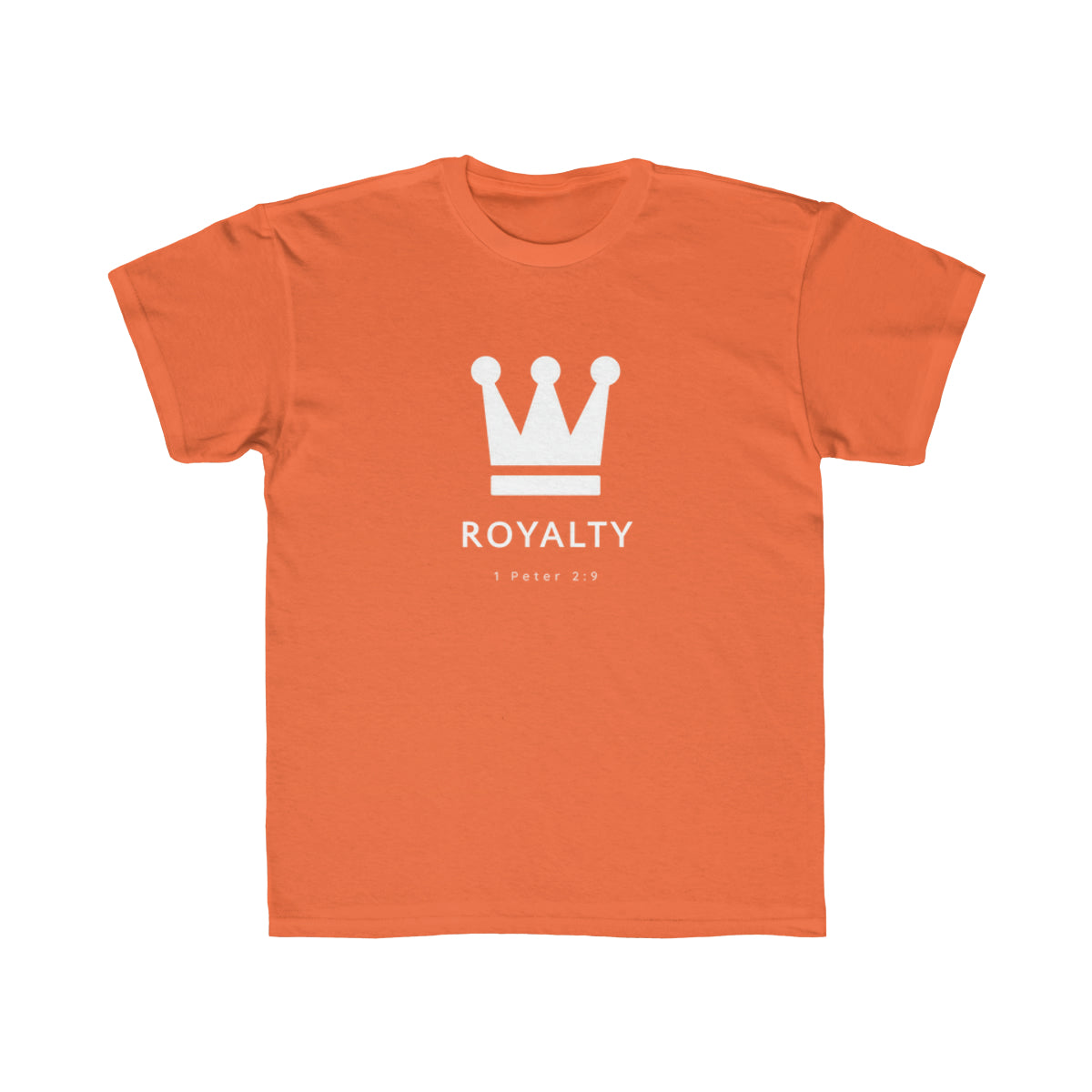 Kids Be Royalty White Logo Tee - TheLifeHouseShop