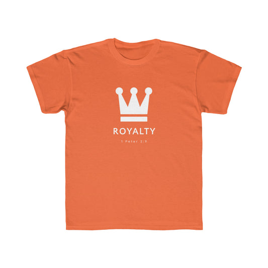 Kids Be Royalty White Logo Tee - TheLifeHouseShop