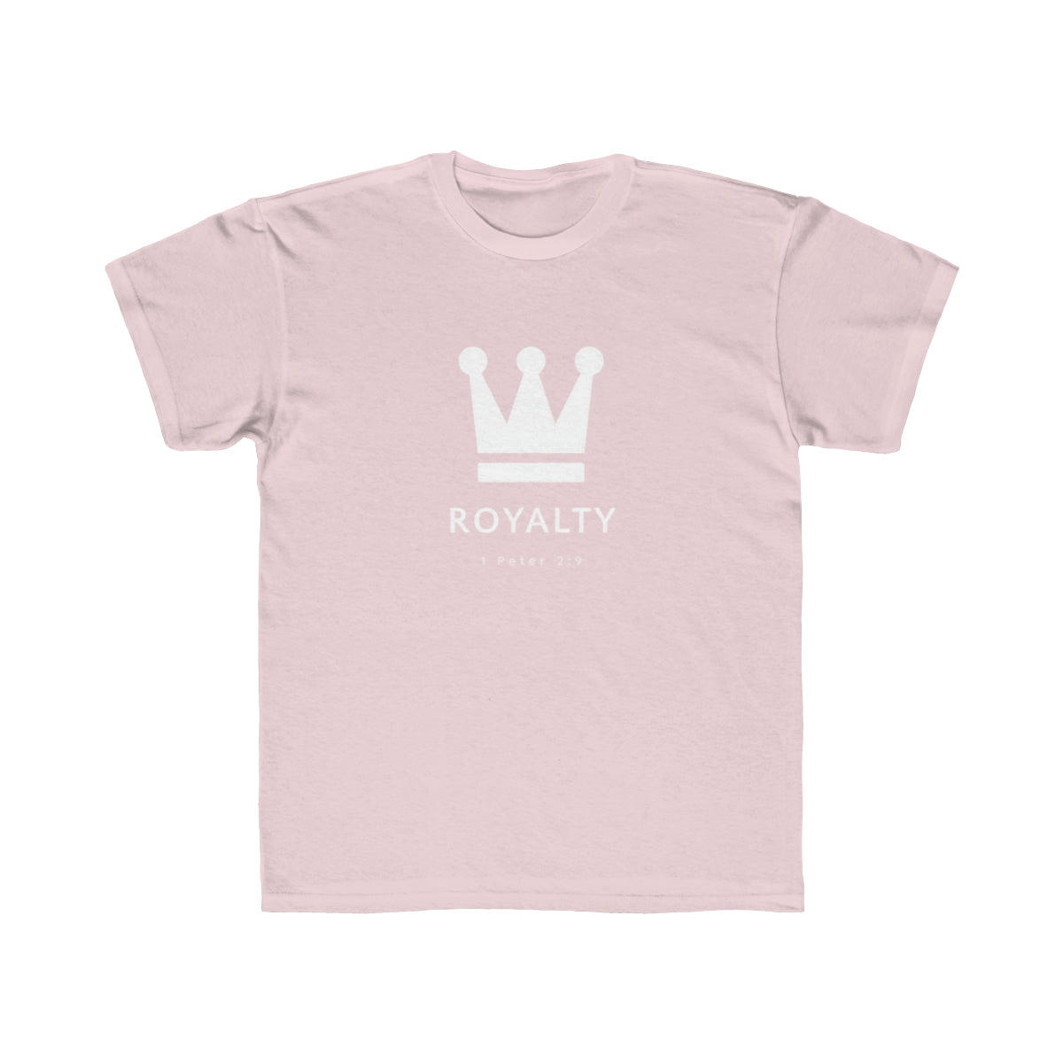 Kids Be Royalty White Logo Tee - TheLifeHouseShop