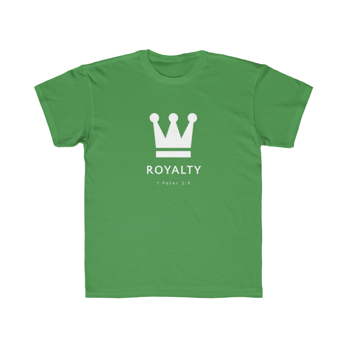 Kids Be Royalty White Logo Tee - TheLifeHouseShop