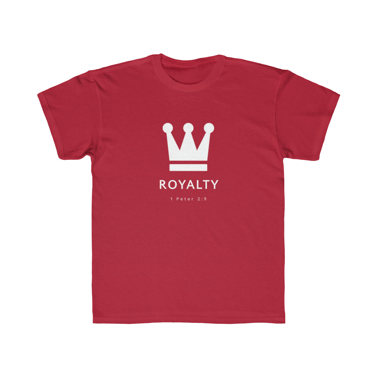 Kids Be Royalty White Logo Tee - TheLifeHouseShop