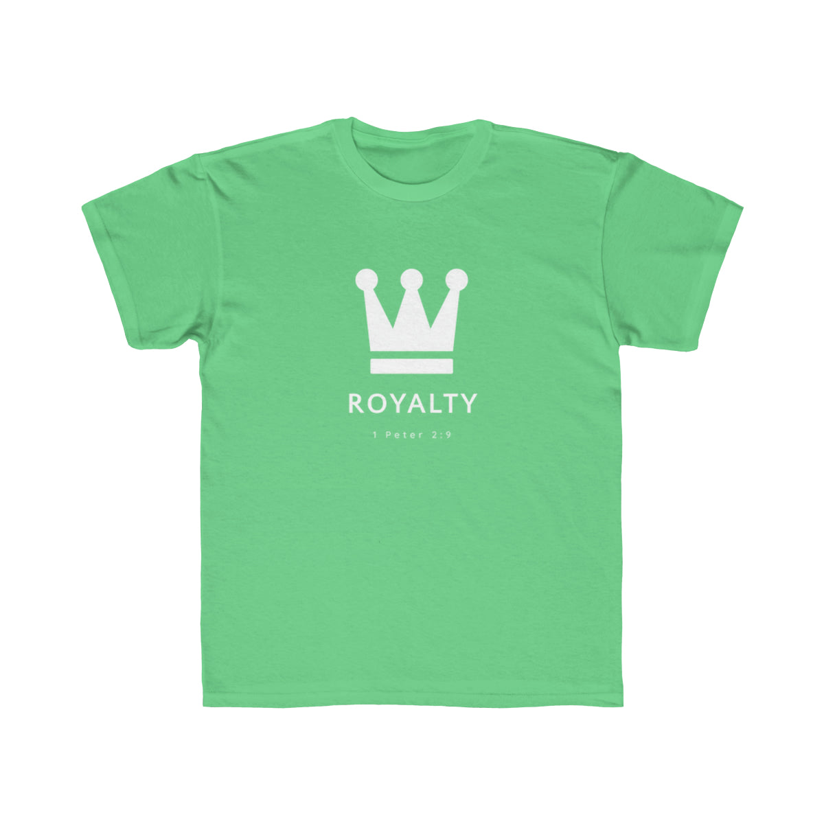 Kids Be Royalty White Logo Tee - TheLifeHouseShop