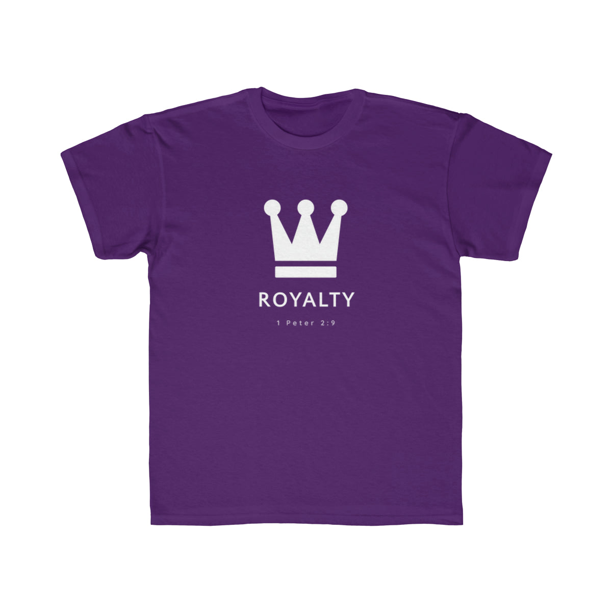 Kids Be Royalty White Logo Tee - TheLifeHouseShop