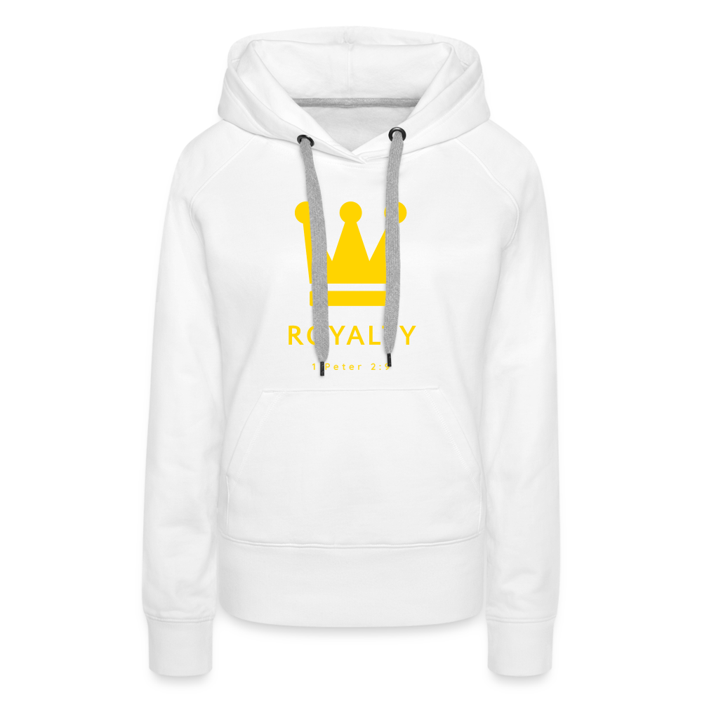 Be Royalty Gold Logo Women’s Premium Hoodie - white