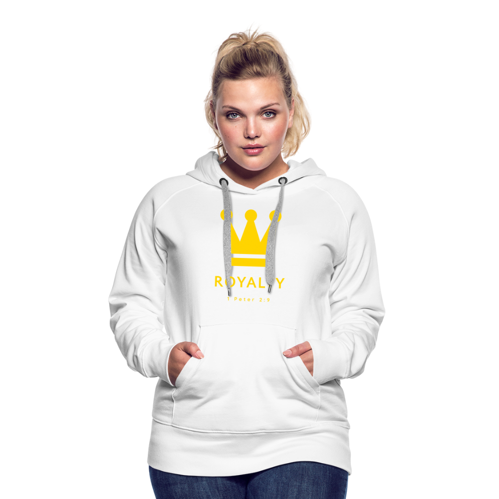 Be Royalty Gold Logo Women’s Premium Hoodie - white