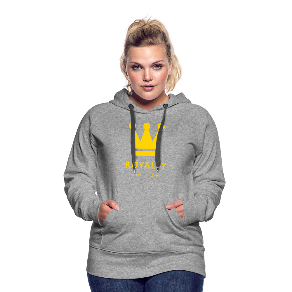 Be Royalty Gold Logo Women’s Premium Hoodie - heather grey