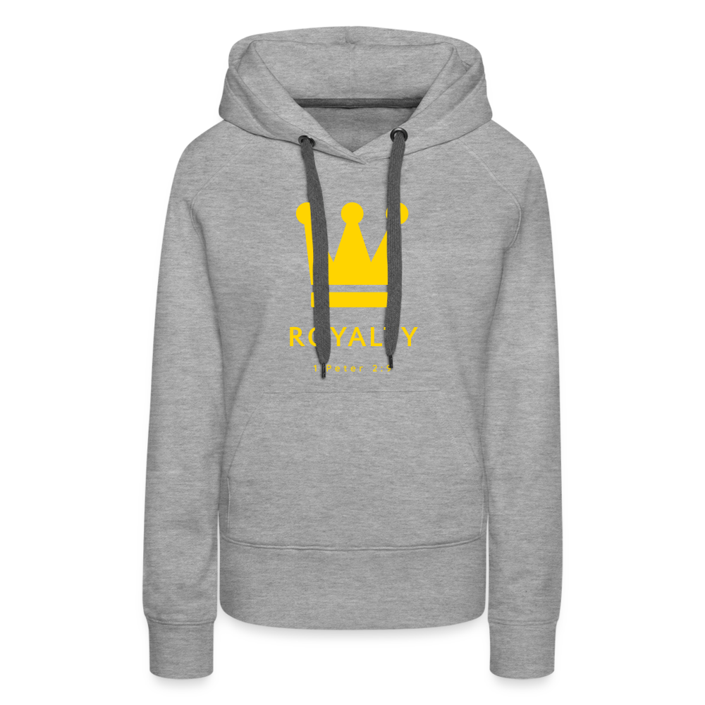 Be Royalty Gold Logo Women’s Premium Hoodie - heather grey