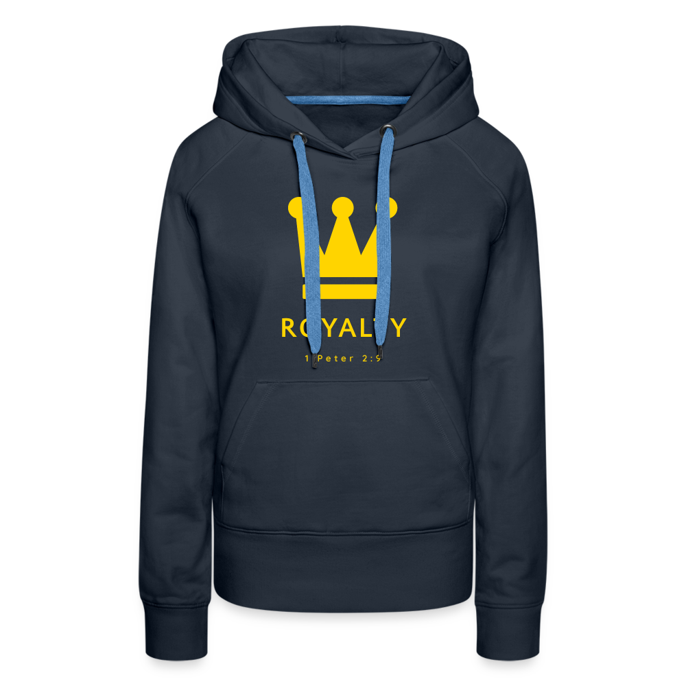 Be Royalty Gold Logo Women’s Premium Hoodie - navy