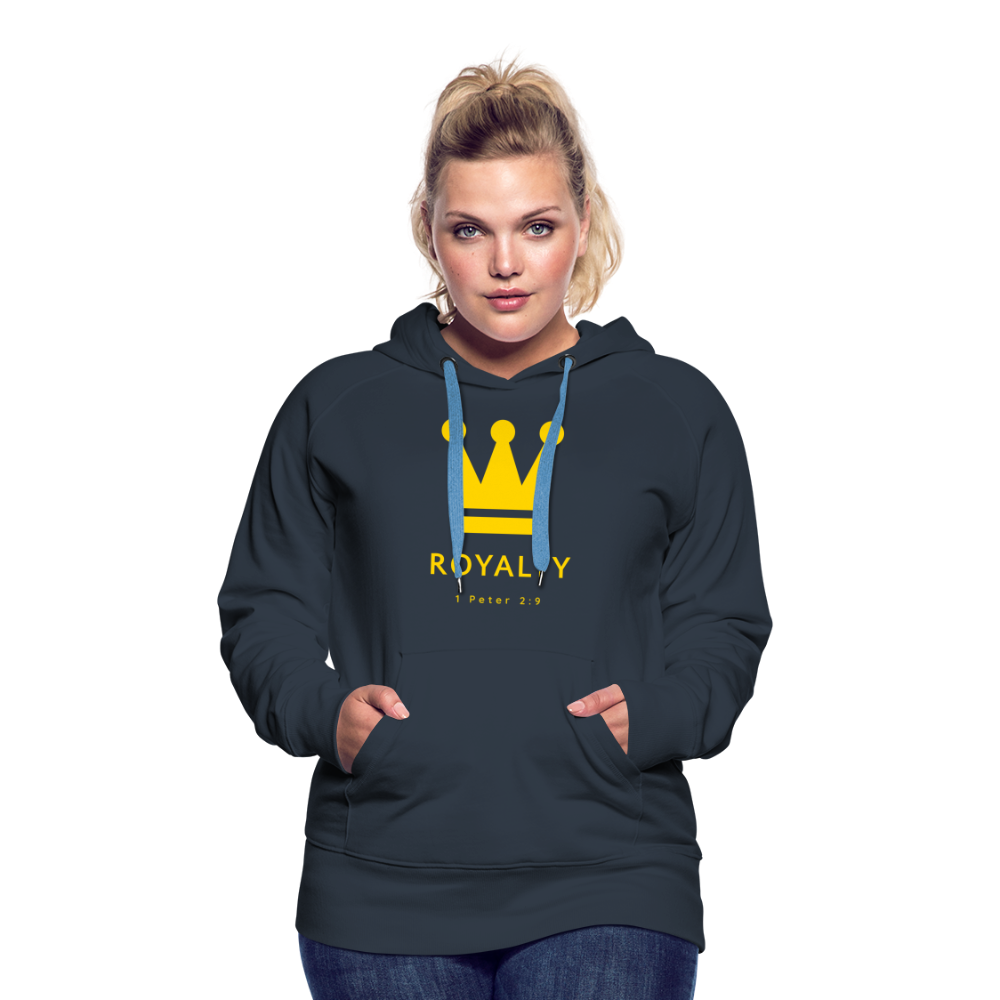 Be Royalty Gold Logo Women’s Premium Hoodie - navy