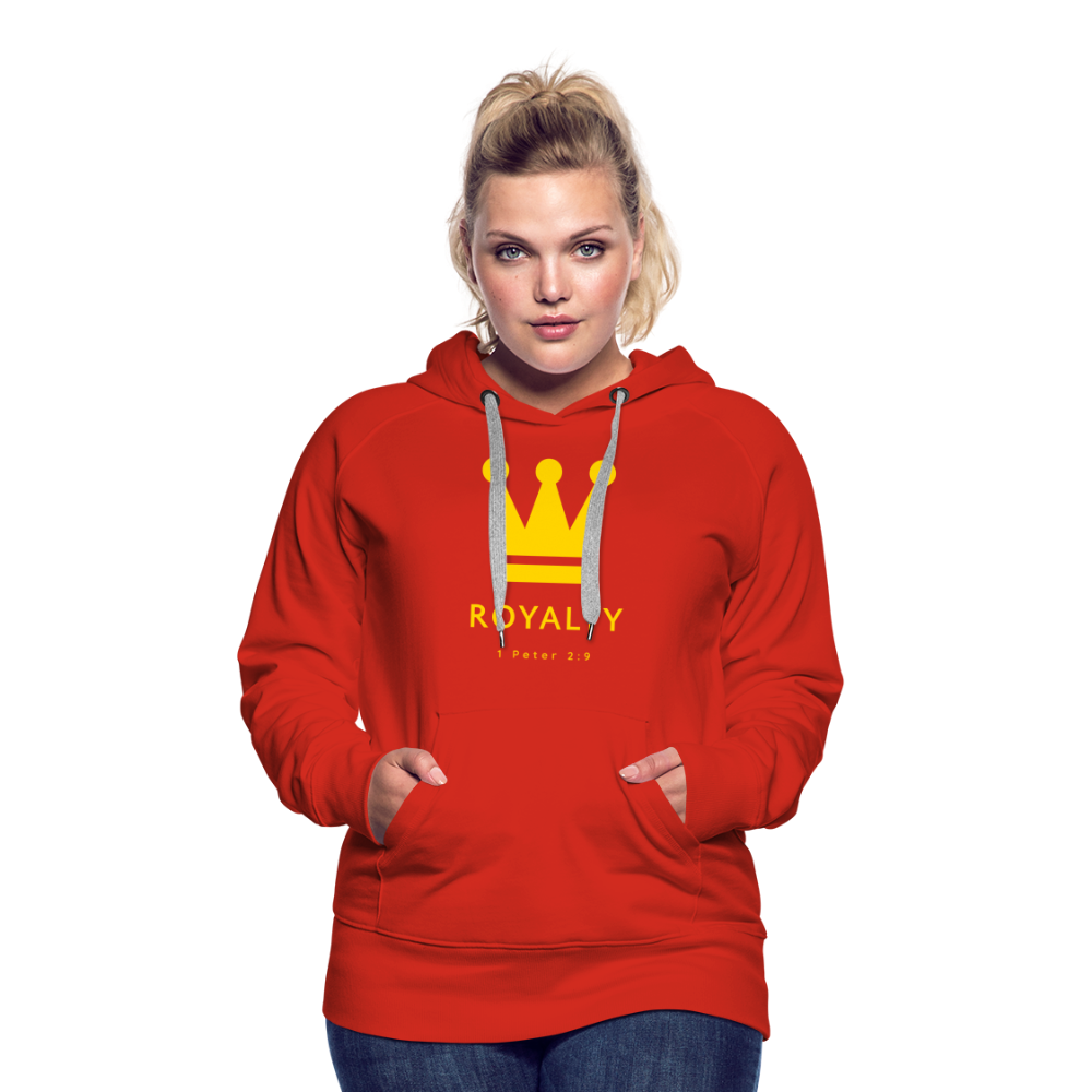 Be Royalty Gold Logo Women’s Premium Hoodie - red