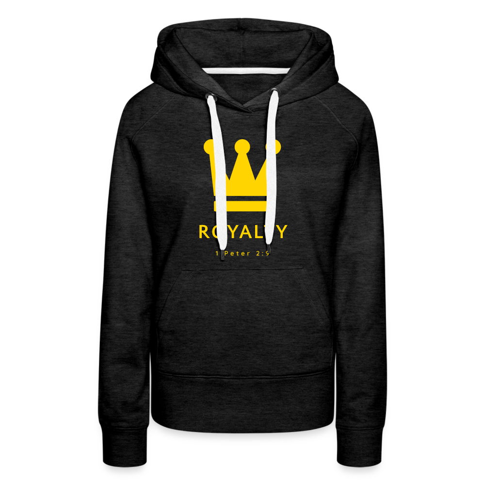 Be Royalty Gold Logo Women’s Premium Hoodie - charcoal grey