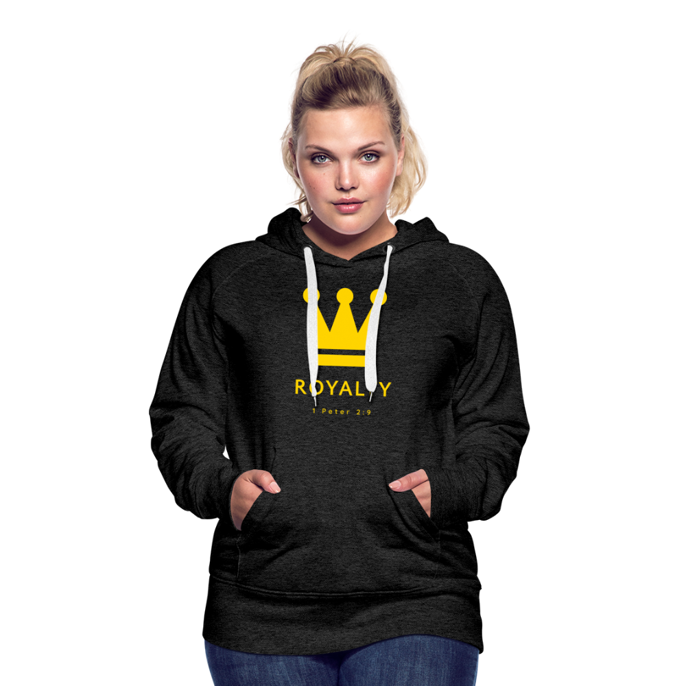 Be Royalty Gold Logo Women’s Premium Hoodie - charcoal grey