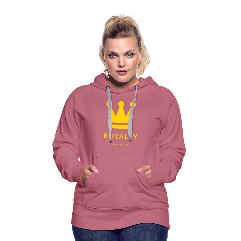 Be Royalty Gold Logo Women’s Premium Hoodie - mauve