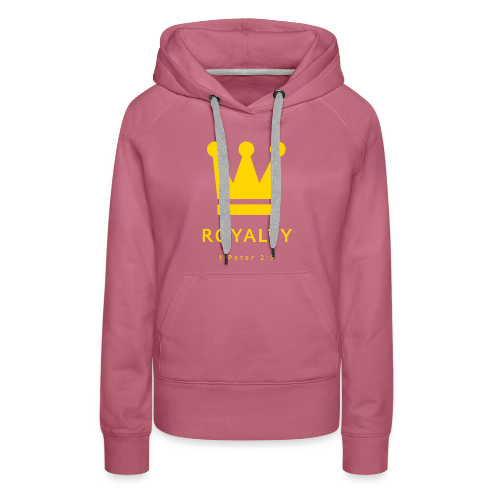 Be Royalty Gold Logo Women’s Premium Hoodie - mauve