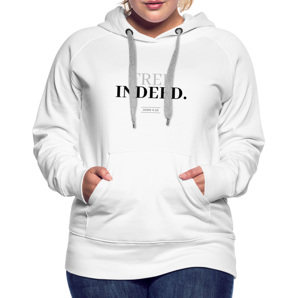 Free Indeed Women’s Premium Hoodie - white