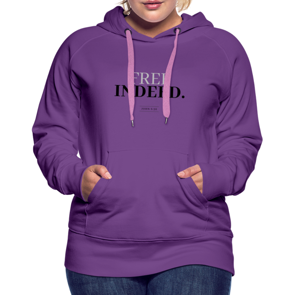 Free Indeed Women’s Premium Hoodie - purple