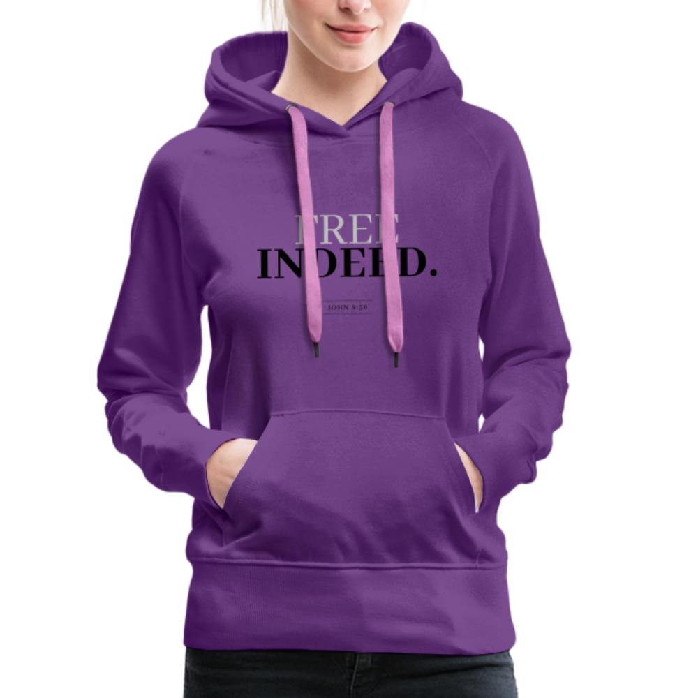 Free Indeed Women’s Premium Hoodie - purple