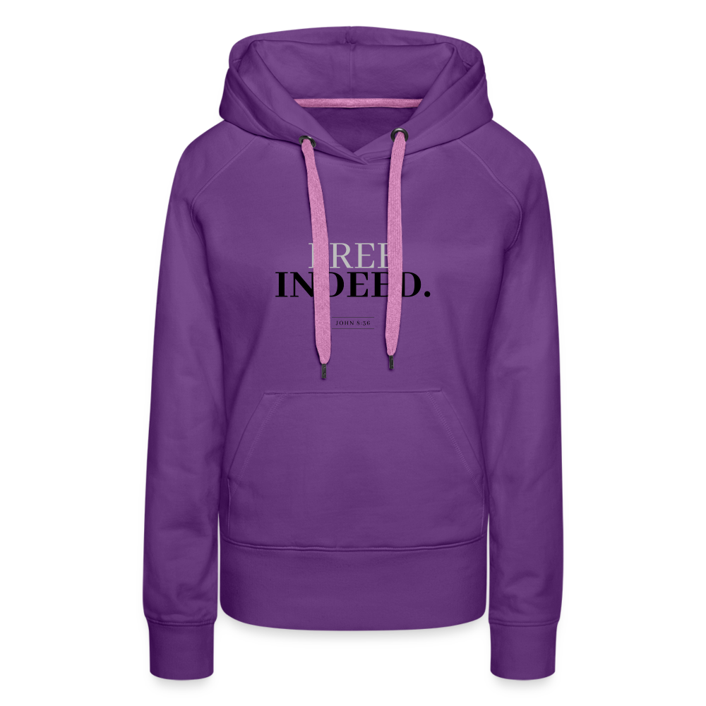 Free Indeed Women’s Premium Hoodie - purple