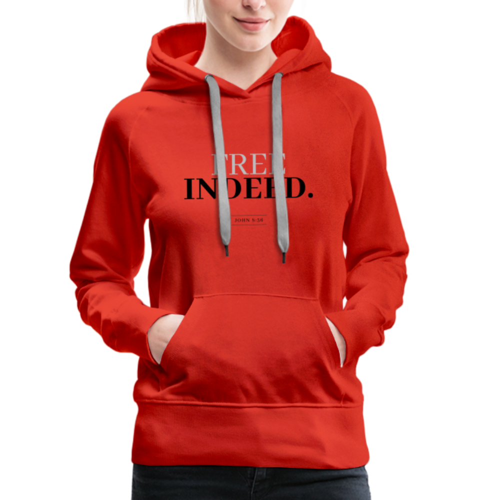 Free Indeed Women’s Premium Hoodie - red