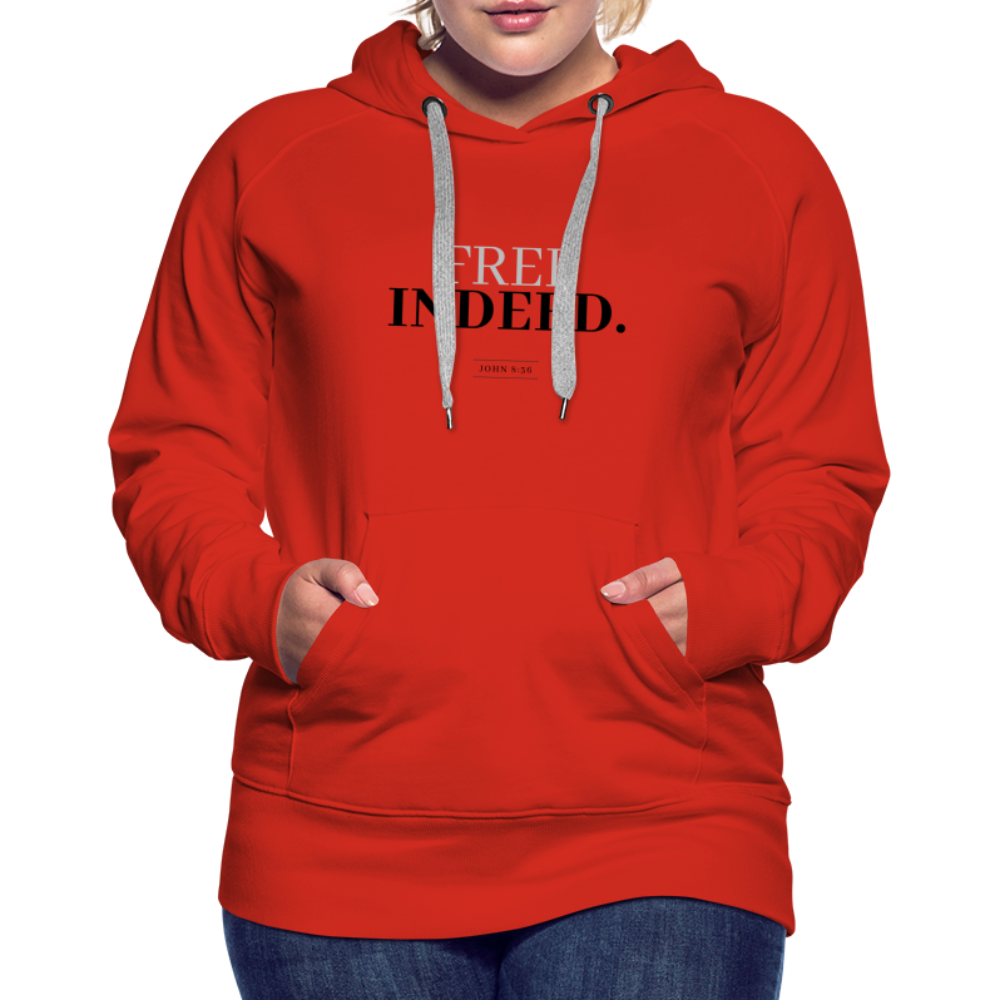 Free Indeed Women’s Premium Hoodie - red