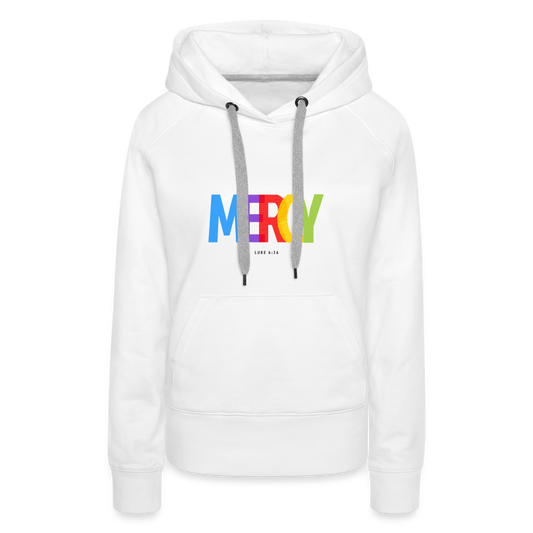 Mercy Women’s Premium Hoodie - white