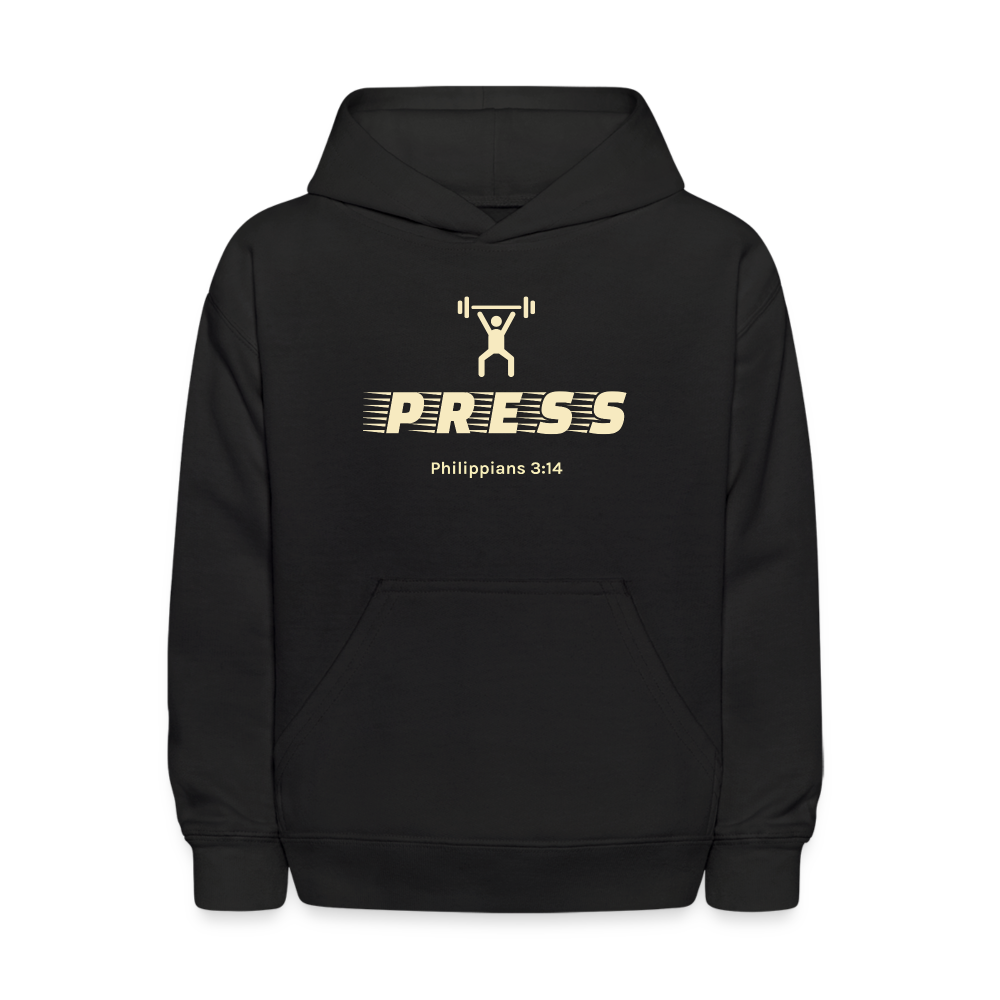 Kids' Press Hoodie - black