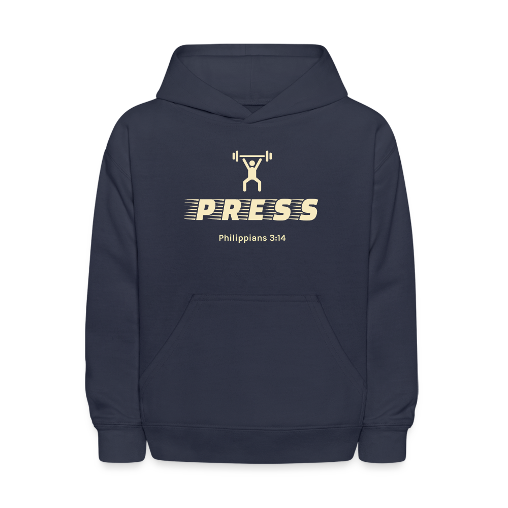 Kids' Press Hoodie - navy