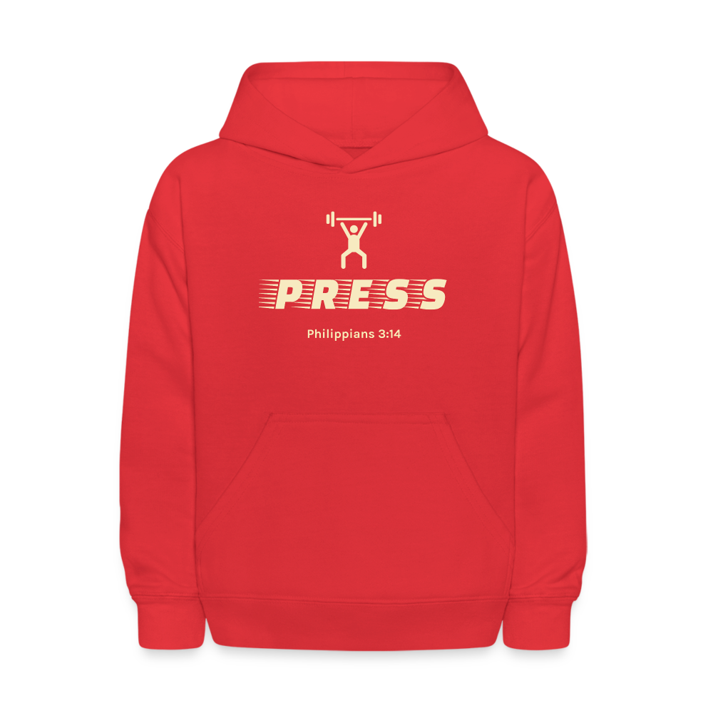 Kids' Press Hoodie - red