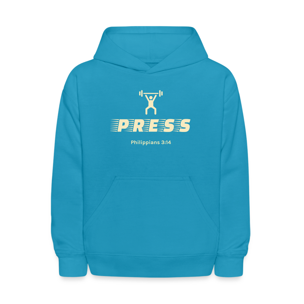 Kids' Press Hoodie - turquoise