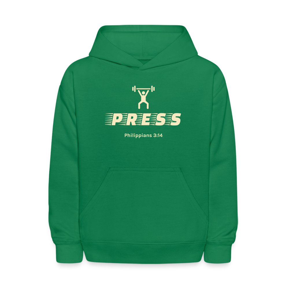 Kids' Press Hoodie - kelly green