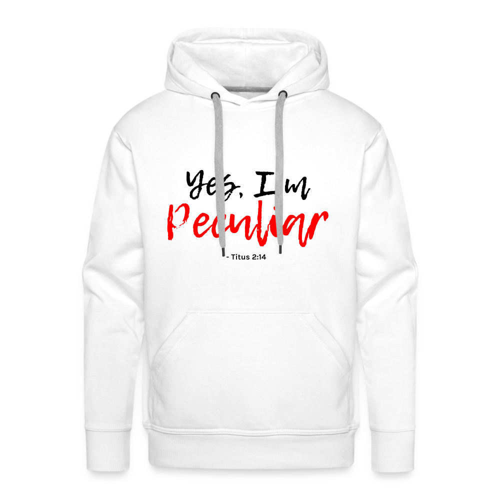 Men’s Peculiar Premium Hoodie - white