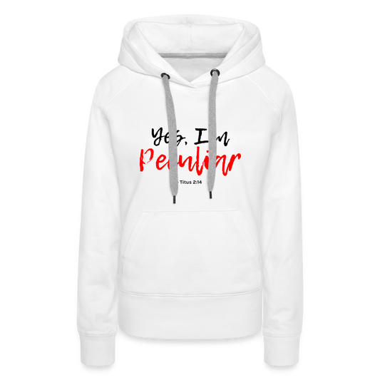 Women’s Peculiar Premium Hoodie - white