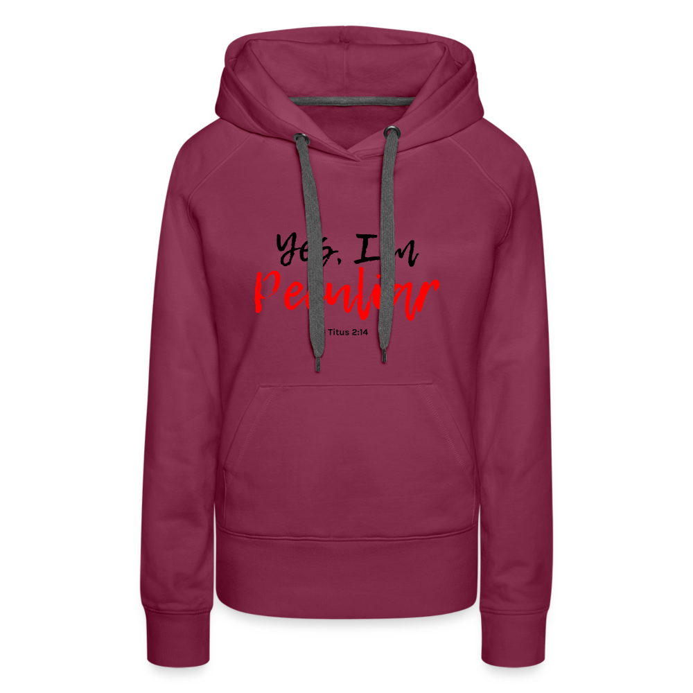 Women’s Peculiar Premium Hoodie - burgundy