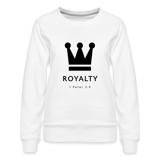 Be Royalty Women’s Premium Sweatshirt - white