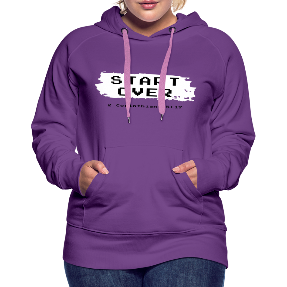 Start Over Women’s Premium Hoodie - purple