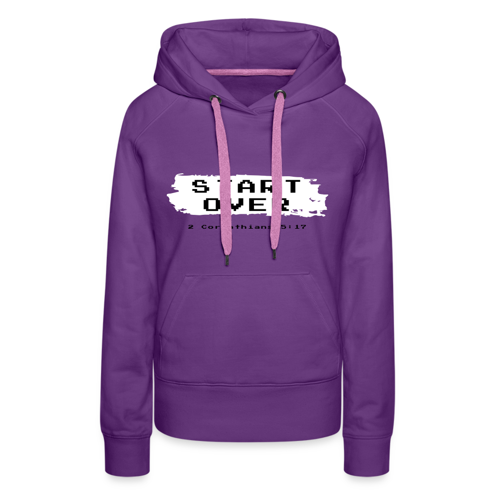 Start Over Women’s Premium Hoodie - purple