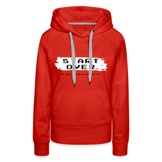 Start Over Women’s Premium Hoodie - red