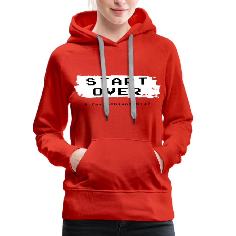 Start Over Women’s Premium Hoodie - red