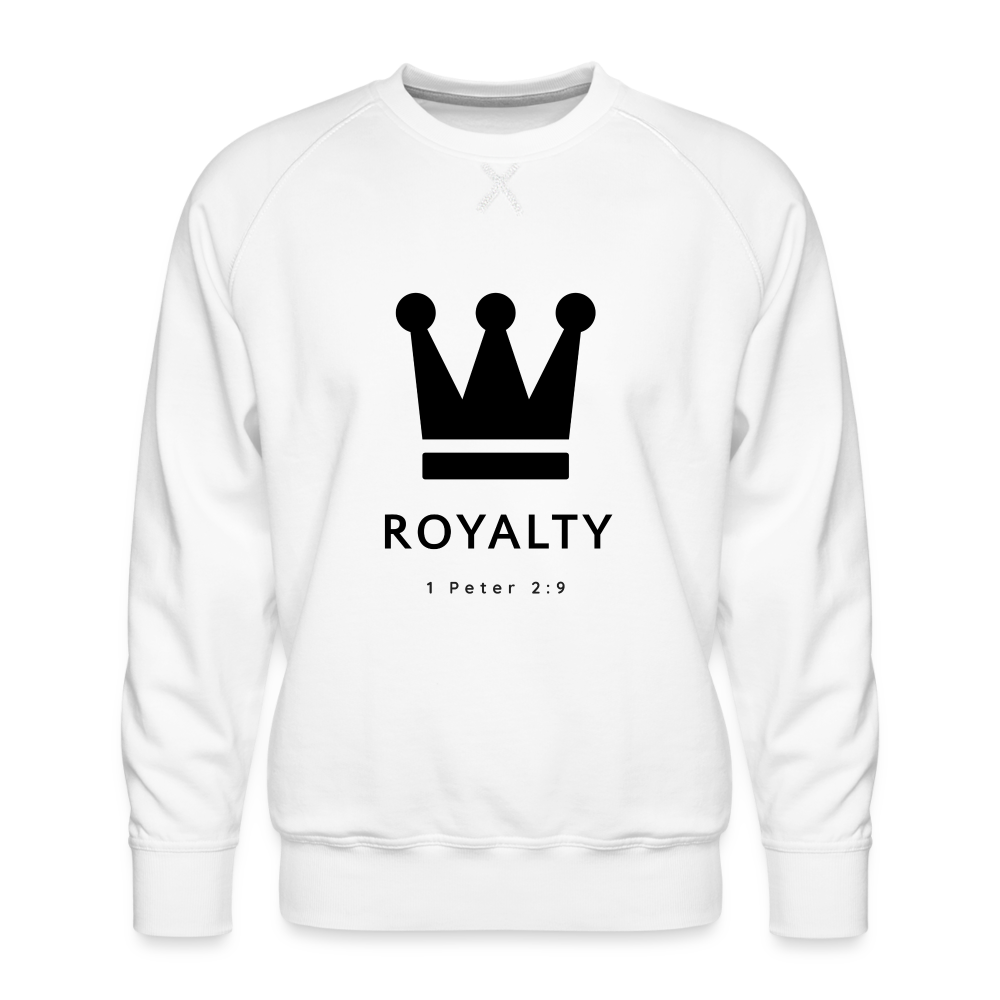 Men’s Be Royalty Premium Sweatshirt - white