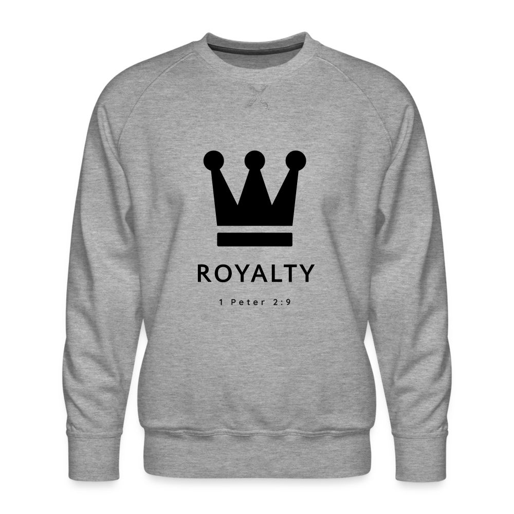 Men’s Be Royalty Premium Sweatshirt - heather grey