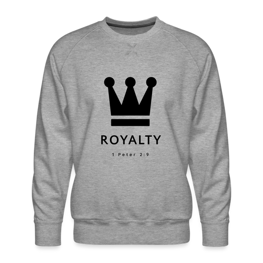 Men’s Be Royalty Premium Sweatshirt - heather grey