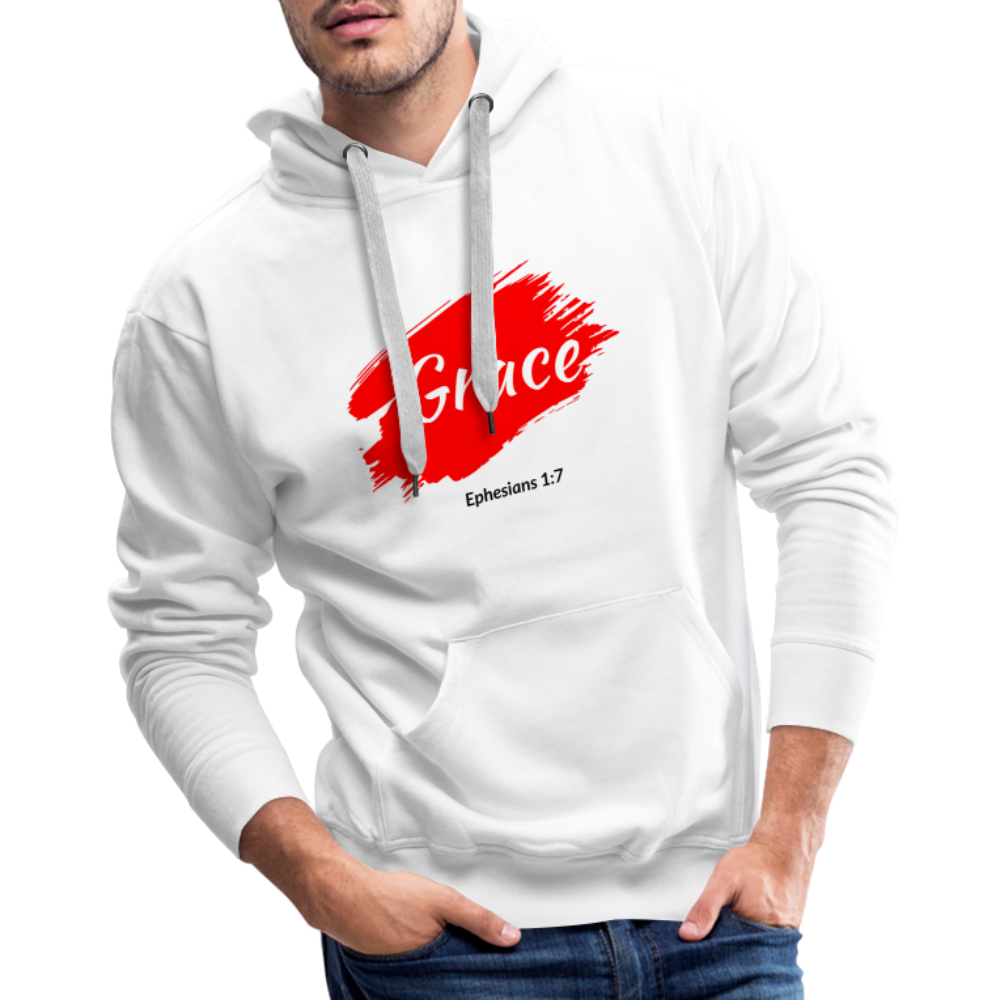 Grace Men’s Premium Hoodie - white