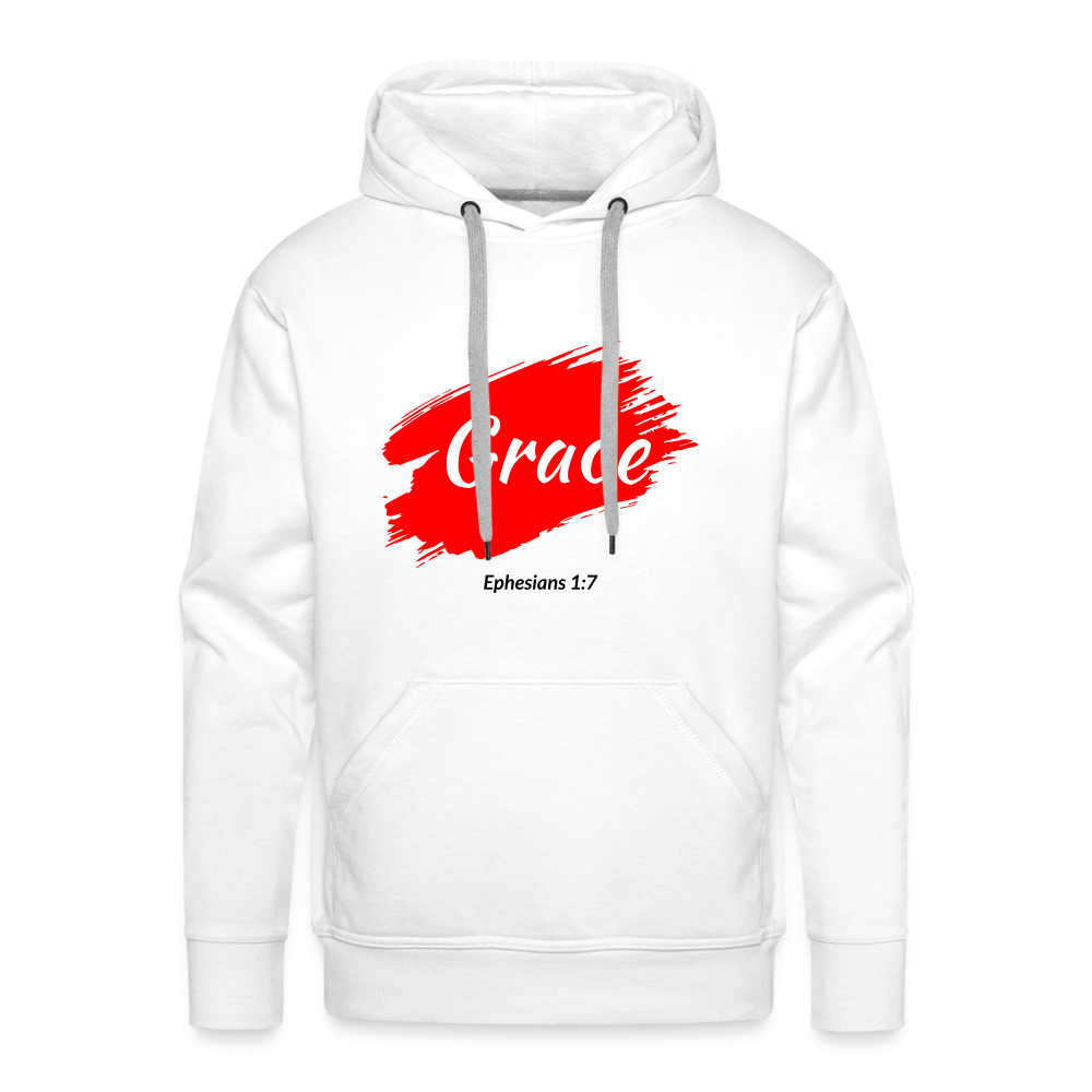 Grace Men’s Premium Hoodie - white